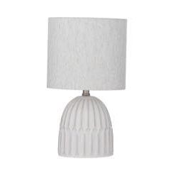 Table Lamp Paige Ceramic Ivory/Natural 255x440mm