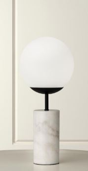 Lamp Eli White Marble H460mm