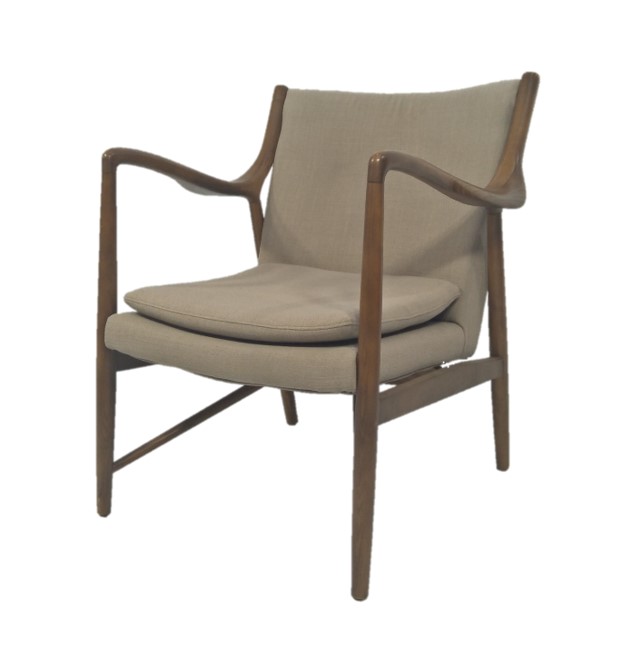 Occasional Chair Finn Juhl Walnut Stain W730 x D750 x H825mm