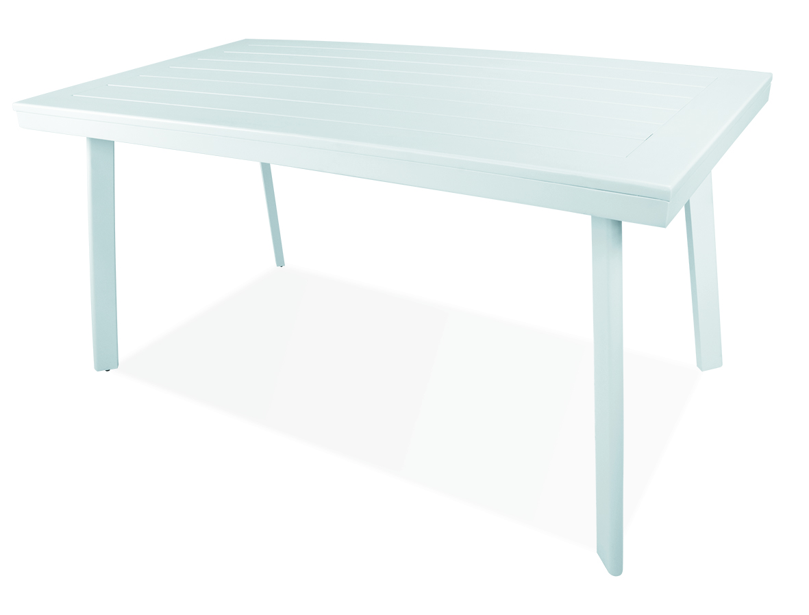 Outdoor Dining Table Toulouse White W1500 x D800mm