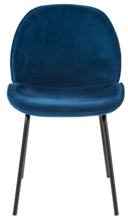 Dining Chair Anabelle Navy Velvet W530 x D600 x H880mm