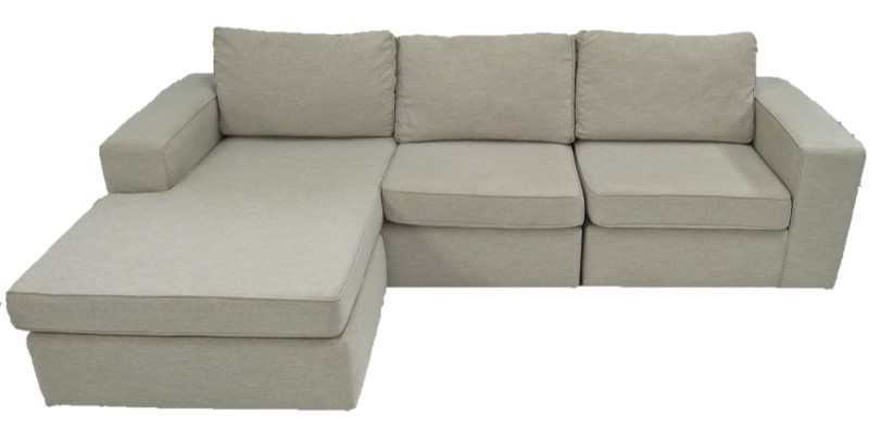 Sofa + Chaise Hampton Reversible Matrix Marble W2840 x D950 x H900mm Chaise D1660mm