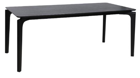 Dining Table Nordic Black  W1800 x D900 x H750mm