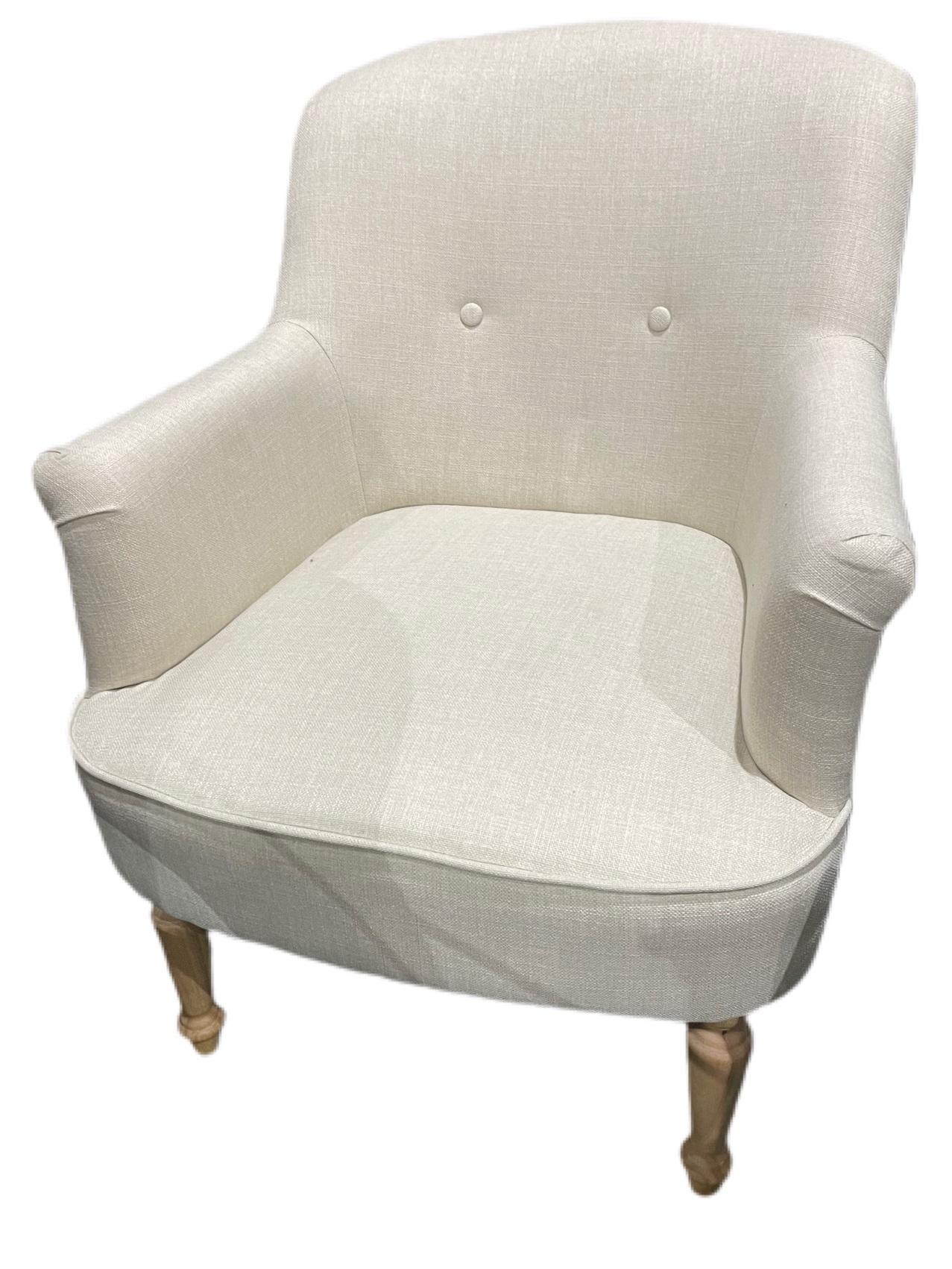 Arm Chair Kingston Cream  W630 x D730 x H850mm