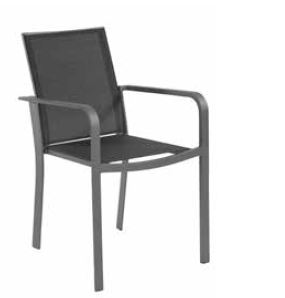 Outdoor Chair Arden Charcoal W540 x D610 x H800mm