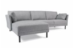 Sofa Chaise Gilma Grey With Black Legs W2600 x W830 x H1580