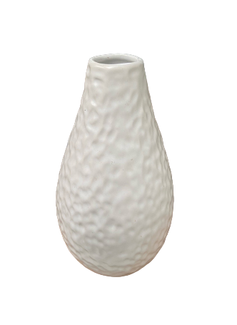 Accessory Vase Small Dimpled White