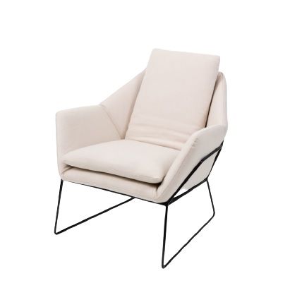 Chair Boden Beige/Black W730 x D730 x H910mm