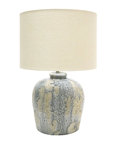 Lamp Skyla Terracotta & Linen Shade H 470mm