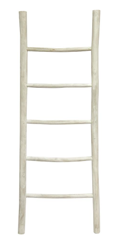 Accessories – Ikeu Driftwood Ladder White W570 x D50 x H1650mm