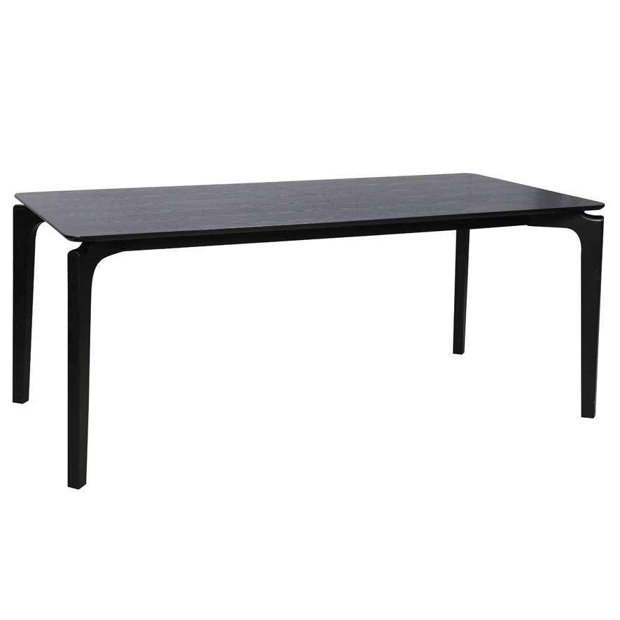 Dining Table Nordic Black Veneer W2100 x D1000 x H750mm