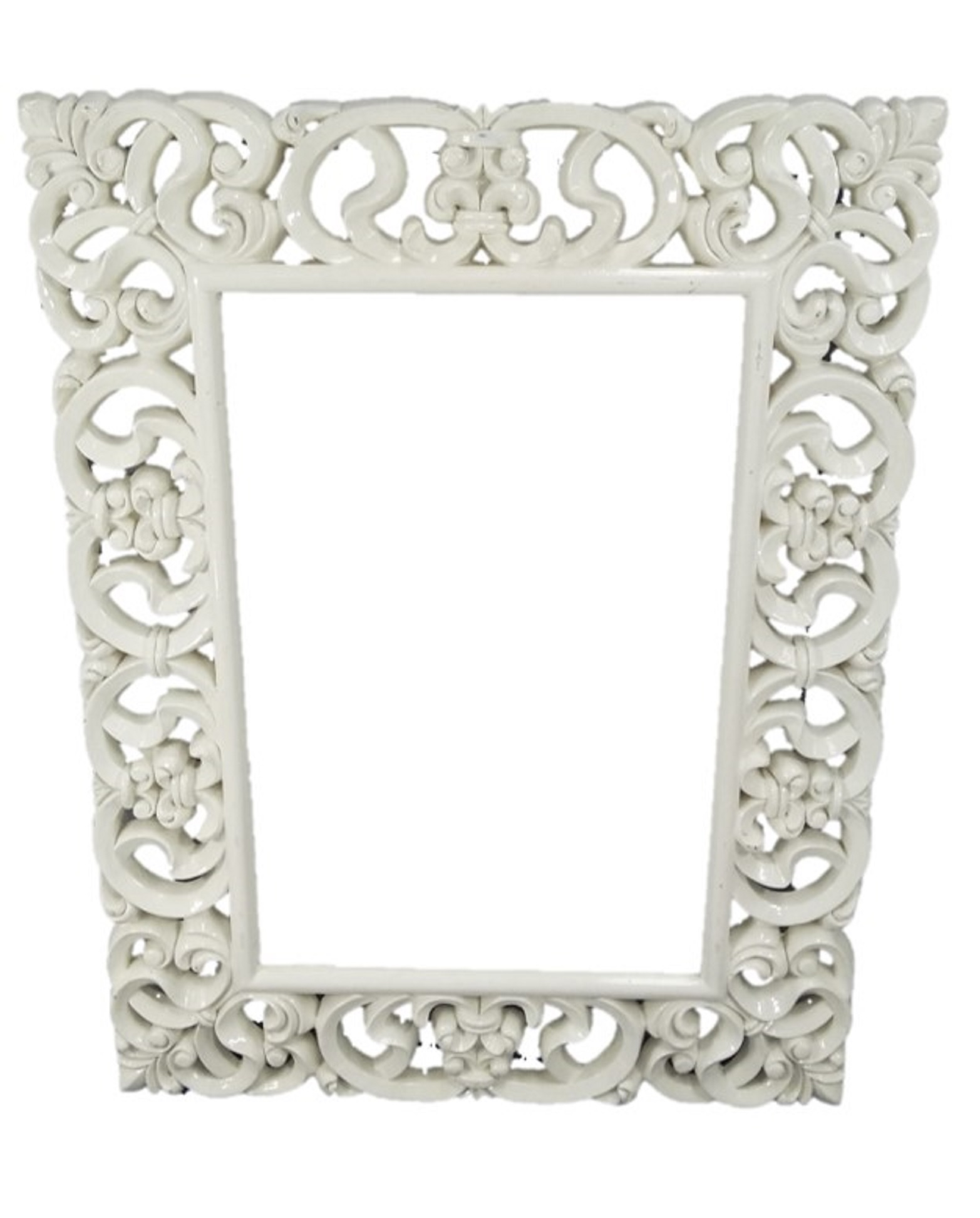 Mirror Lace White W1000 x D50 x H1300mm