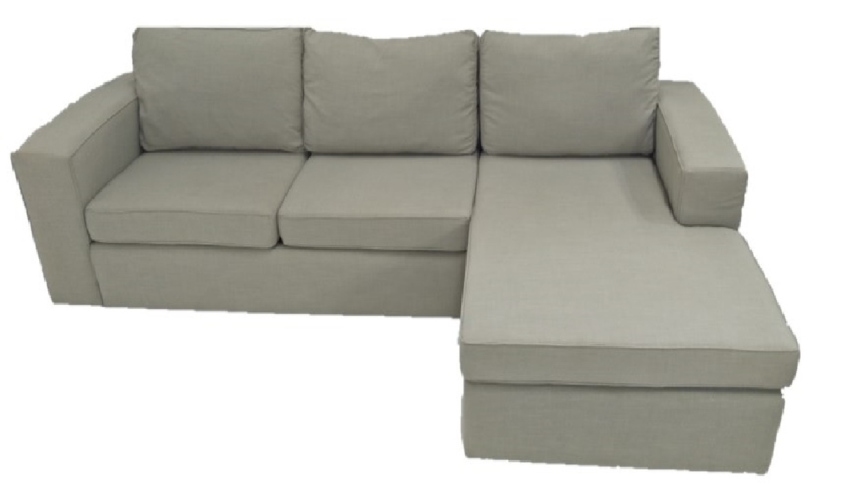 Sofa + Chaise Hampton Reversible Luca Sea Mist W2840 x D950 x H900mm Chaise D1660mm
