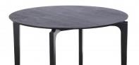 Coffee Table Nordic Round Black Dia 1000 x H400mm