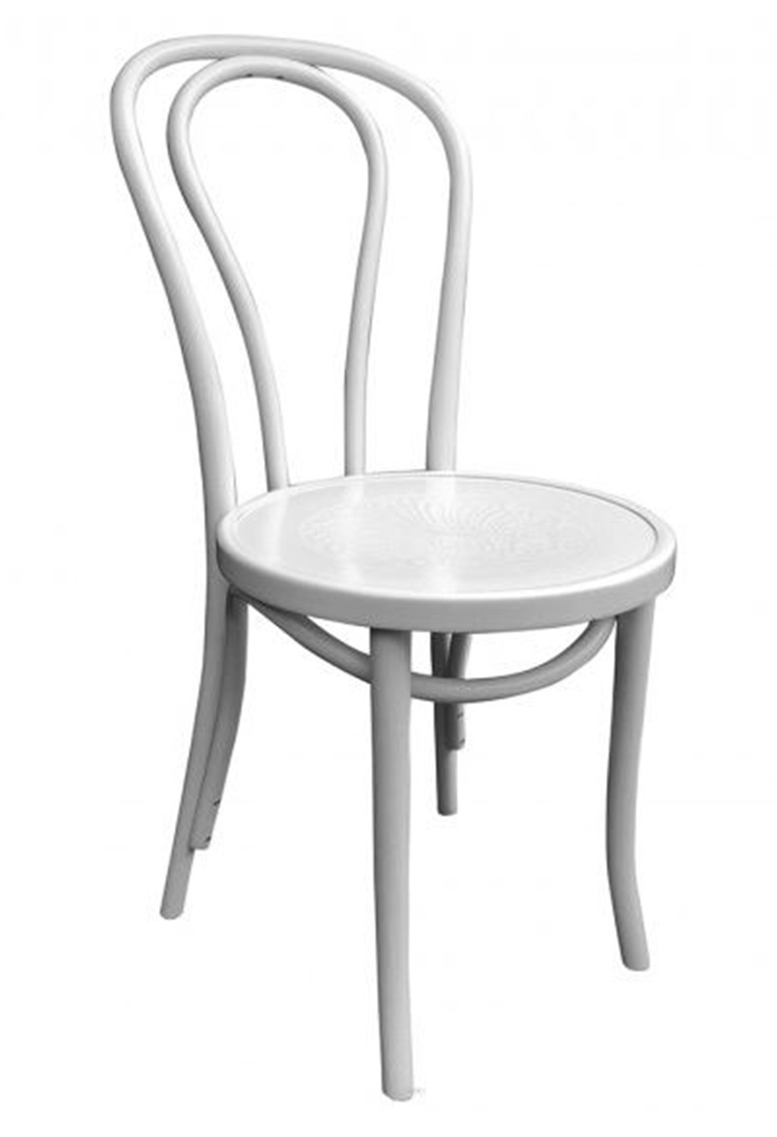 Dining Chair Bentwood No.8 Embossed White