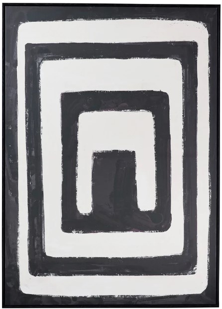 Art Framed Canvas Narva Black White 1400 x 1000mm