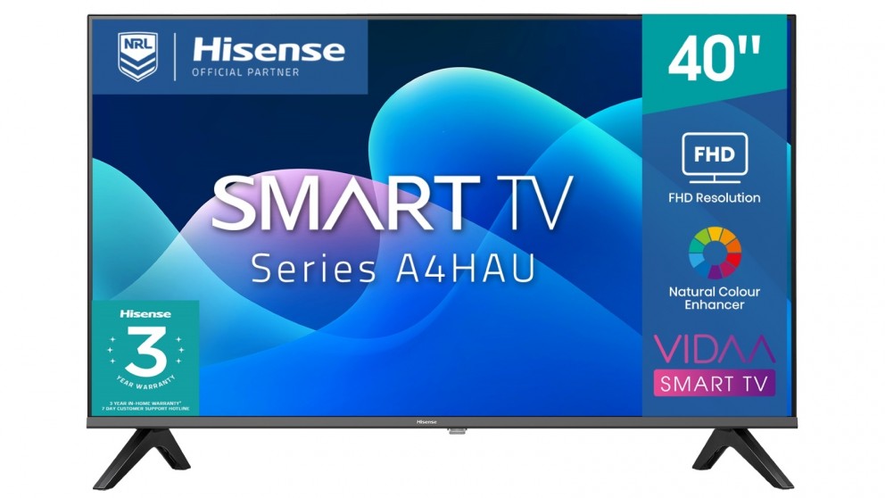 TV 40″ (101cm) Hisense 40A4HAU Smart w/remote