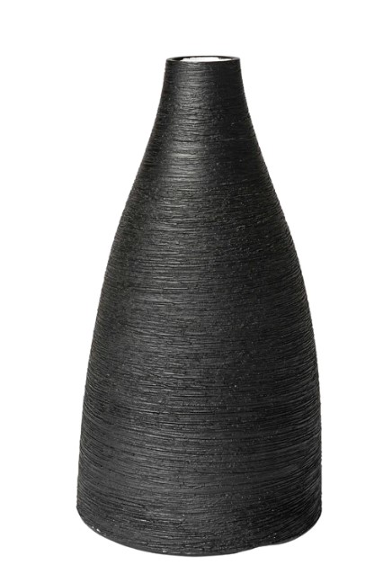 Vase Aki Large Black Dia120 x H280mm