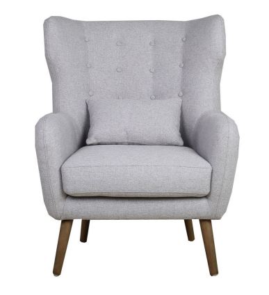 Chair Charlie Silver Fabric D780 x W845 x H1000mm
