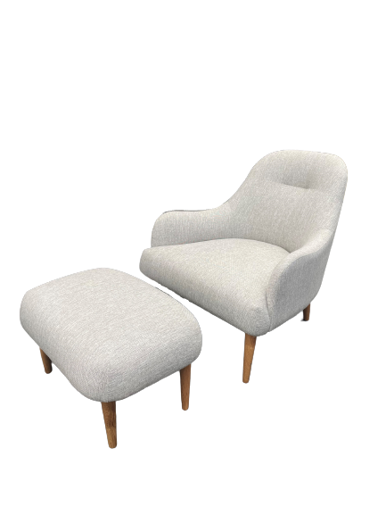 Chair with Ottoman Loft Bone Chair: H800 x W800 x D800mmm  Ottoman: H400 x W680 x D450mm