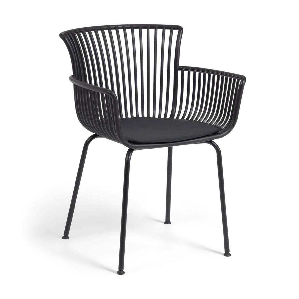 Outdoor Chair Surpika Black W590 x D550 x H800mm