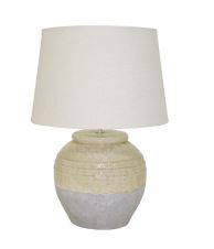 Lamp Usama Ceramic White/Grey H530mm