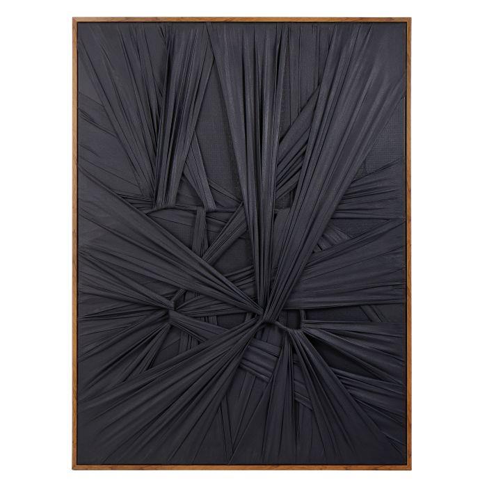Art Canvas Fabric Weave Black 1000 x 750mm