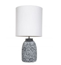 Lamp Fleur Grey/White W240 x D240 x H470mm