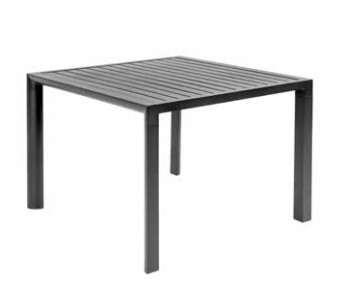 Outdoor Dining Table Bodie Black W1000 x D1000 x 760mm
