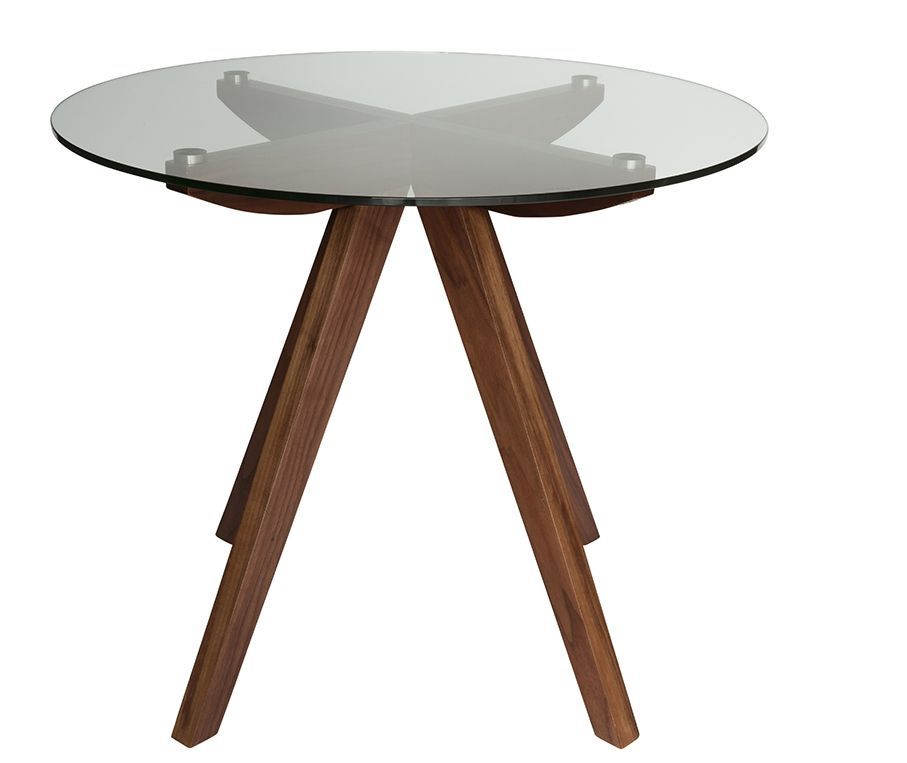 Dining Table Amber Walnut Dia1060 x H750mm
