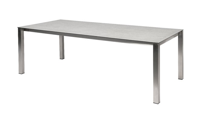 Outdoor Dining Table Preston Glass Top W1900 x D1000 x H760mm